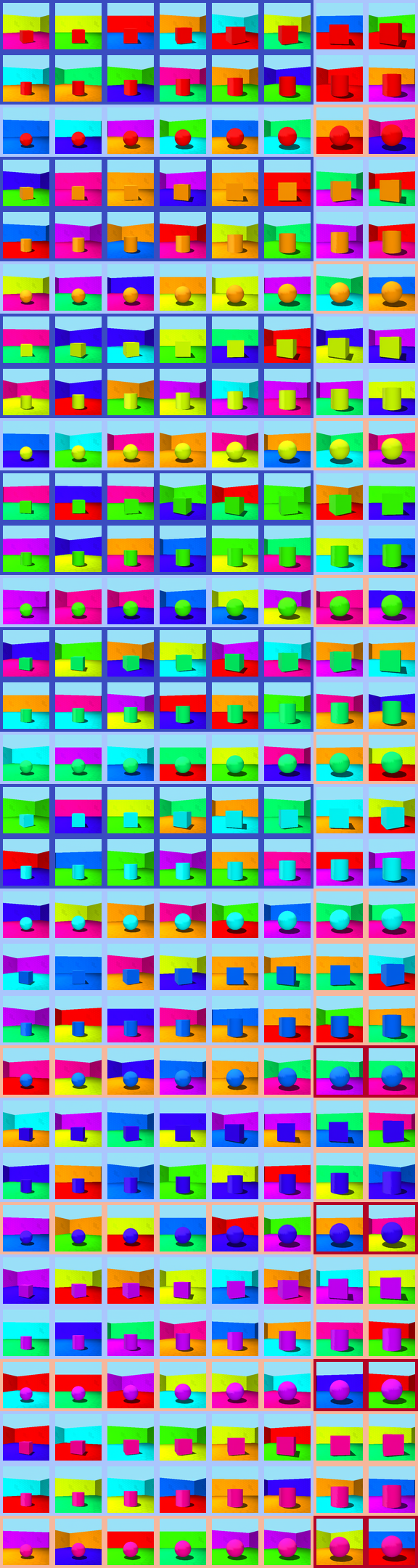 Shapes3D generations by DiT